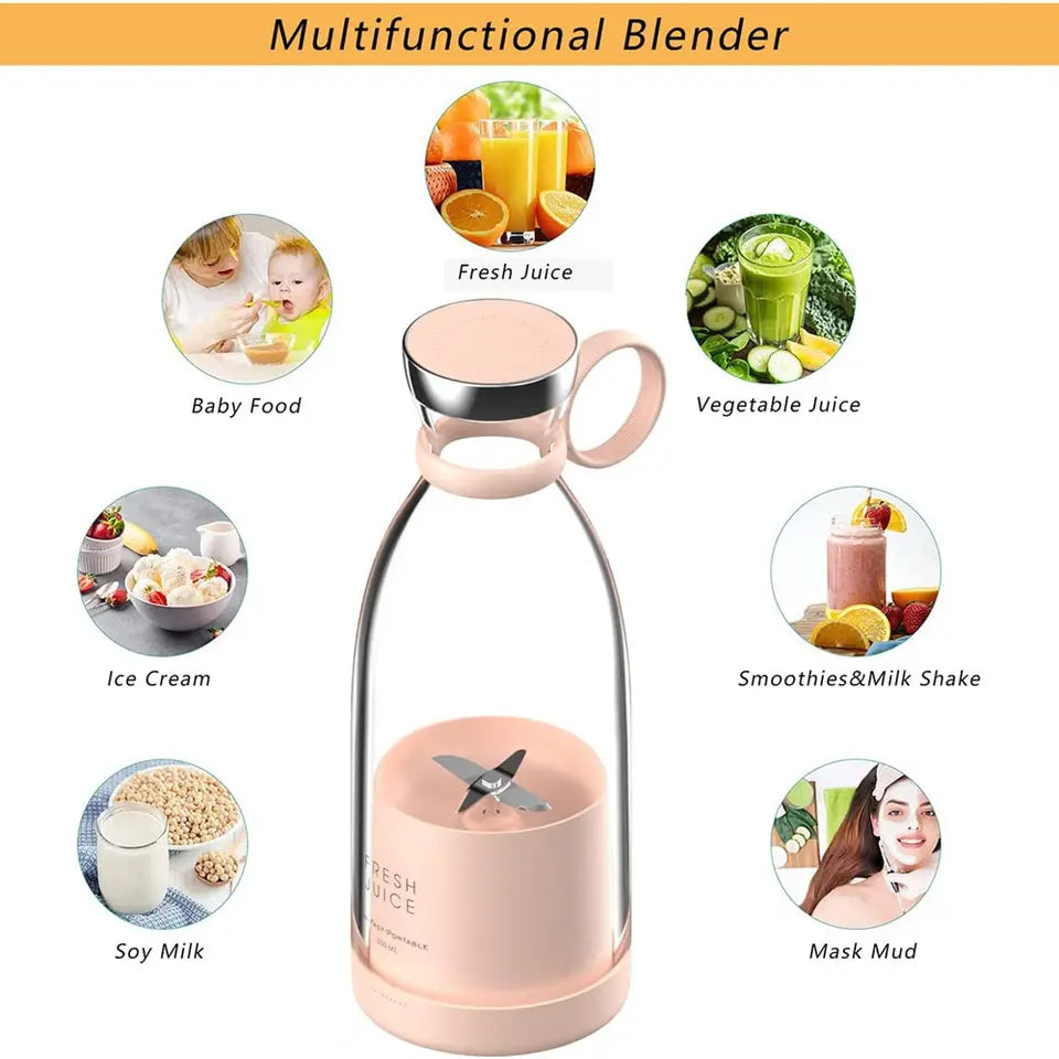 Mini Mixeur Pour Jus Frais, Rechargeable Par USB