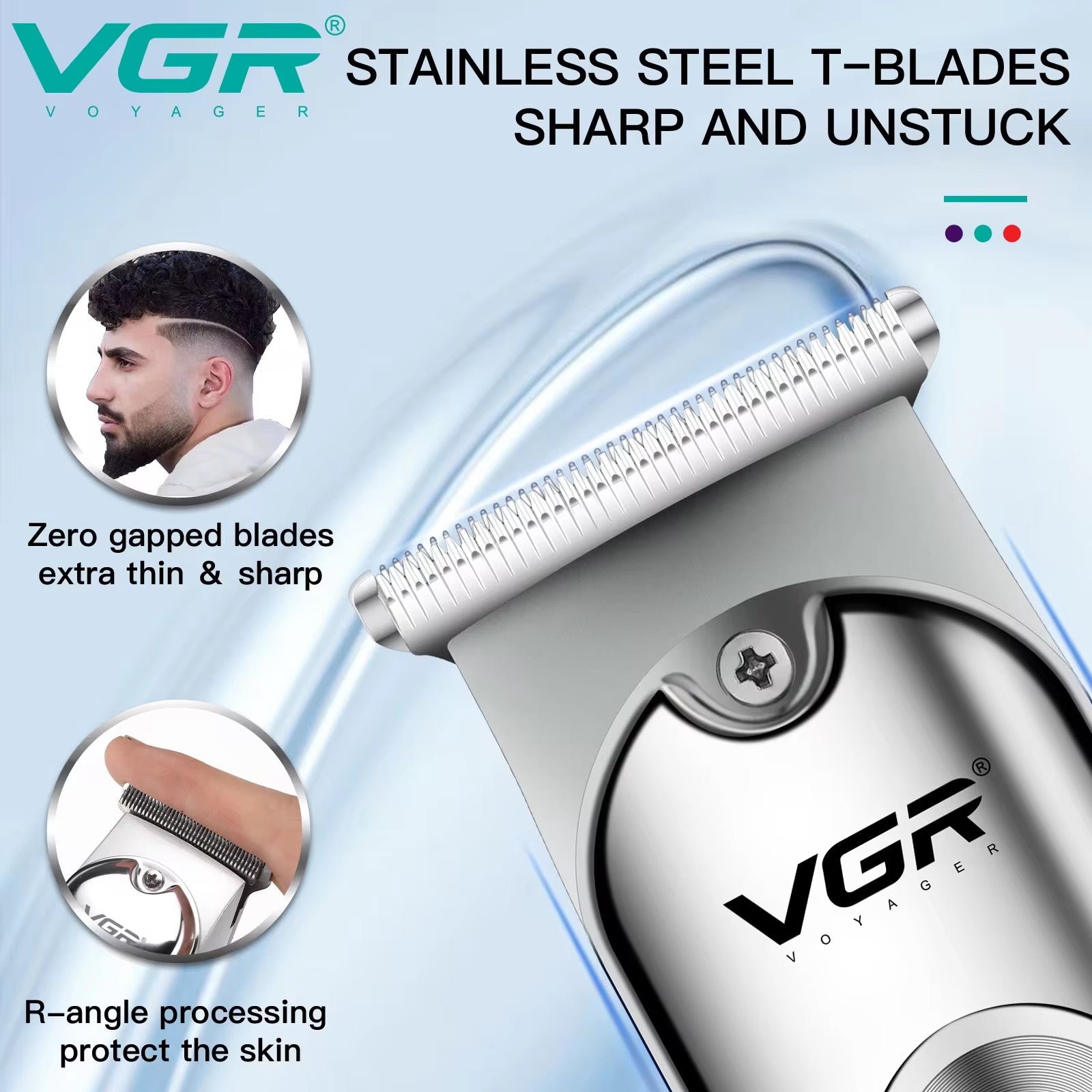 VGR Tondeuse Rechargeable Professionnel Électrique V-071